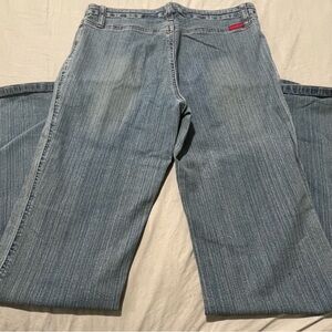 TILT Denim Y2K women’s Lowrise Pocketless 10” Leg Opening Jeans Size 5 30x30